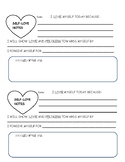 Self-Love/ self-esteem Notes Template