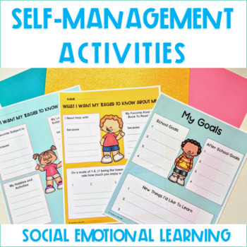 Preview of Self Management Activities For Elementary Students
