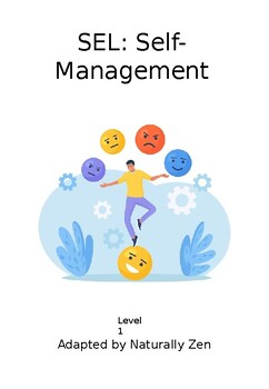 Preview of Self-Management Adapted Book (Social Emotional Learning-SEL)