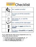 Self-Monitoring Checklists for Independent Classwork & Homework