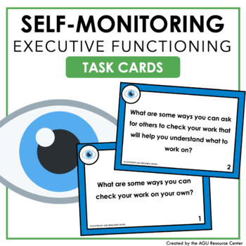 Preview of Self-Monitoring | Executive Functioning Skills Task Cards