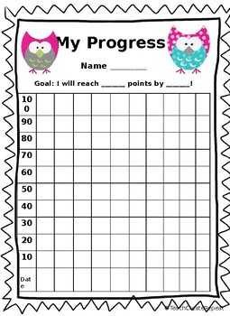 Chart For Students To Monitor Progress