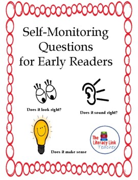Preview of Self-Monitoring Questions for Readers