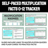 Self-Paced Multiplication Facts 0-12 Review and Tracker