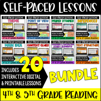 Preview of Self-Paced Reading Lessons – 4th & 5th Grade Reading Review