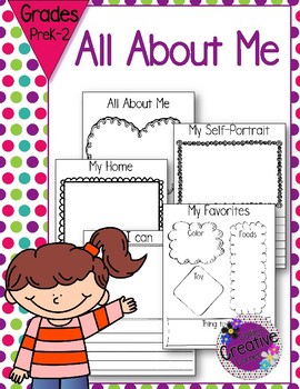 All About Me by Around the Clock Literacy | TPT
