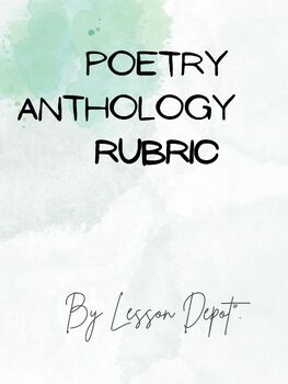 Preview of Self Portrait Anthology Poetry Project Rubric only 