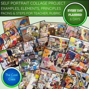 Self Portrait Collage Art Project Slideshow With Student Art Examples