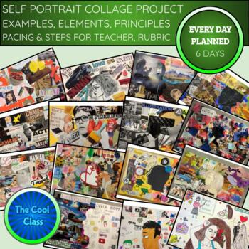 Self Portrait Collage Art Project Slideshow With Student Art Examples