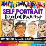 Self Portrait Directed Drawing Project! PERFECT for back to school!