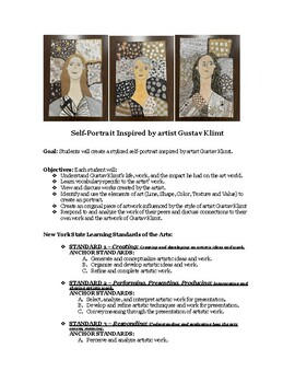 Preview of Self-Portrait Inspired by Gustav Klimt