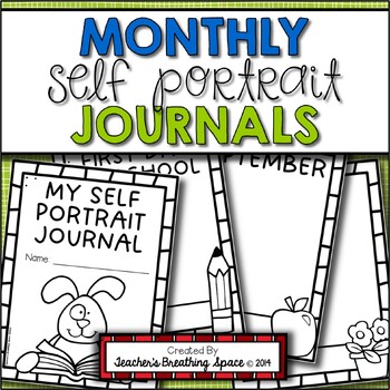 Preview of Self Portrait Journal  |  Monthly Self Portraits and Name Writing Journal