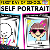 Self Portrait Template First Day of School - For Kindergar