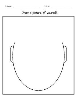 Self Portrait Template by Special Resources for Special Learners