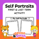 Self Portraits | First and Last Week of School activity by
