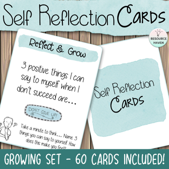 Preview of Self Reflection Cards - Build Emotional Intelligence