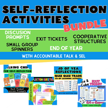 Preview of Self-Reflection & Self-Assessment Activities Bundle | Exit, End of Year, Co-op