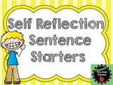Self Reflection Sentence Starter Cards