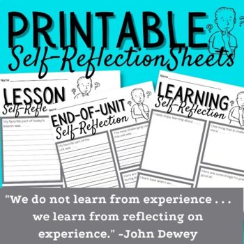 Preview of Self-Reflection Sheets