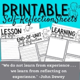 Self-Reflection Sheets