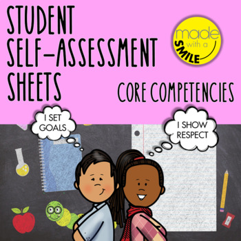 Preview of Self-Assessment Reflection Sheets Based on British Columbia's Core Competencies