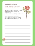 Self-Reflection Worksheet - Rose, Thorn, & Bud (Printable)
