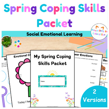 Preview of Self-Regulation Activity Packet: Coping Skills | SEL | Spring Activities |