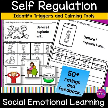 Preview of Social & Emotional Learning Self-Regulation, Triggers, Coping Skills Activities
