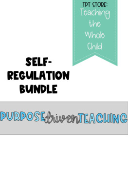 Preview of Self-Regulation Bundle #SpedSummerHalfOff