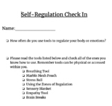 Self-Regulation Check In for Student Use