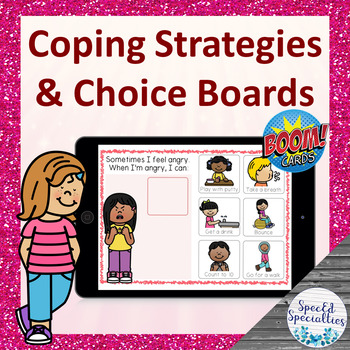 Preview of Self-Regulation Coping Strategies for Feelings and Emotions BOOM Cards™