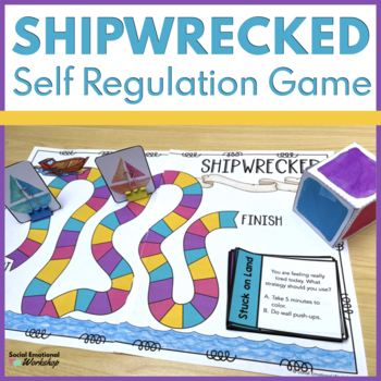 Preview of Self Regulation Counseling Game | Feelings, Coping Skills, Problem Solving