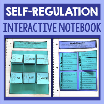 Preview of Self-Regulation Interactive Notebook With Activities Feelings & Coping Skills