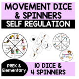 Yoga movement self regulation dice and spinners OT SPED