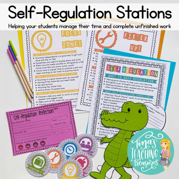 Preview of Self-Regulation Stations: Helping develop learning skills- class organization