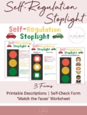 Self-Regulation Stoplight Pages | For SEL, Conscious Discipline
