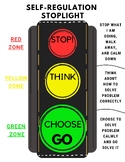 Self-Regulation Stoplight Posters - Social-Emotional Learning