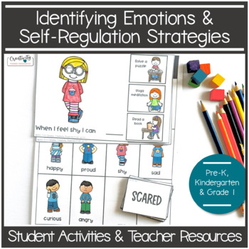 Preview of Self Regulation Strategies - Identifying Feelings and Emotions Activities