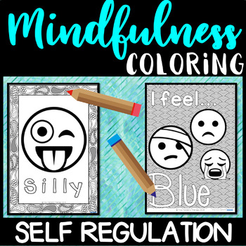 Preview of Emoji coloring/colouring: Mindfulness and self regulation tool