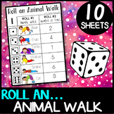 Animal Walks: Roll an animal walk - brain breaks, self reg