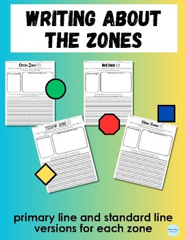 Preview of Self-Regulation Zones Drawing and Writing Activity