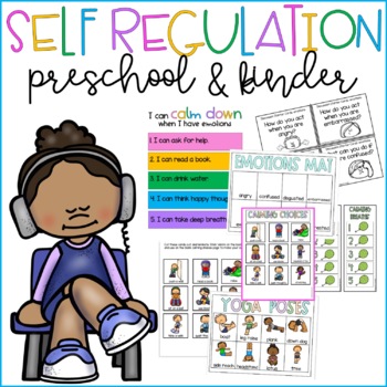 Preview of Self Regulation activities for preschool and kindergarten