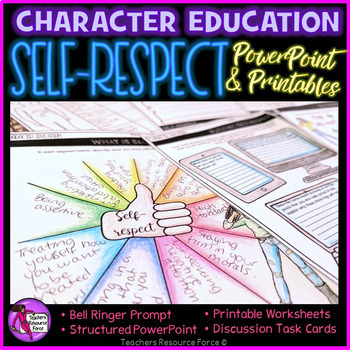 Preview of Self-Respect Character Education Social Emotional Learning Activities