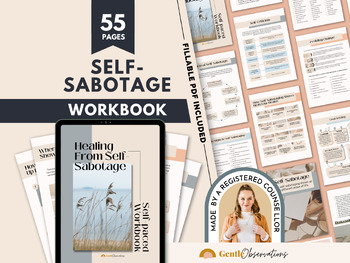 Preview of Self-Sabotage, Inner-Critic Workbook for Teens and Adults