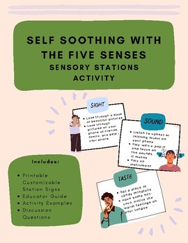 Preview of Self-Soothing with the Five Senses - Emotion Regulation Activity