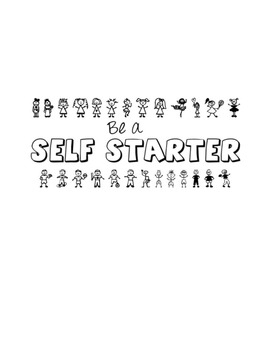 Preview of Self Starter : Week 1