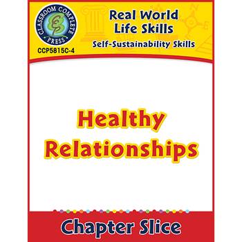 Preview of Self-Sustainability Skills: Healthy Relationships - Canadian Content Gr. 6-12+
