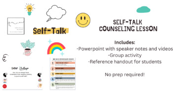 Preview of Self-Esteem & Positive Self-Talk SEL Lesson (Group or Whole-Class)