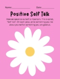 Self Talk Flower Worksheet