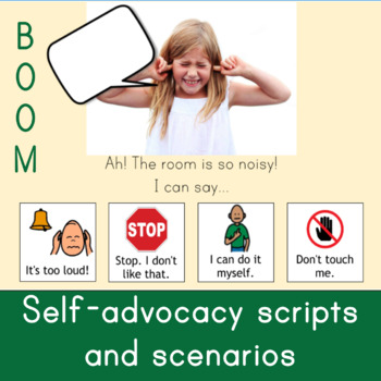 Preview of Boom Self-Advocacy Scenarios for AAC/speech (distance learning w/ audio)